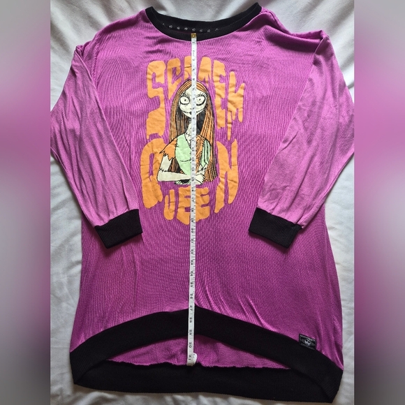 Disney Tim Burton Nightmare Before Christmas Scream Queen Nightgown XL - Picture 5 of 6